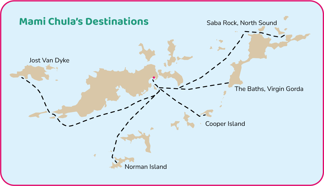 powerboat day trip destinations map